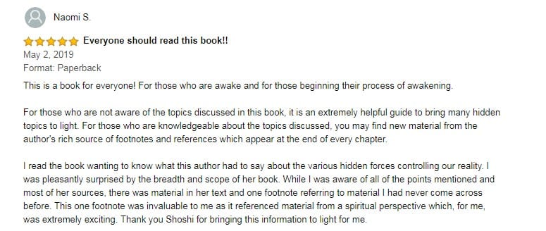 Andrew K. 5-star review on Amazon