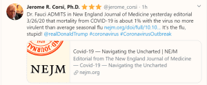Dr. Fauci admits low mortality of the covid-19