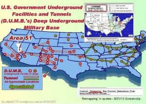 deep underground military bases