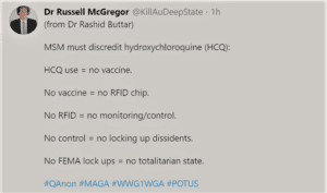 Dr Russell McGregor - HCQ - no vaccine