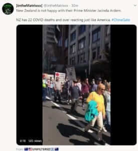 Protest in NZ