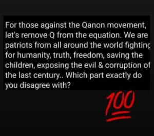 to those against the Q movement