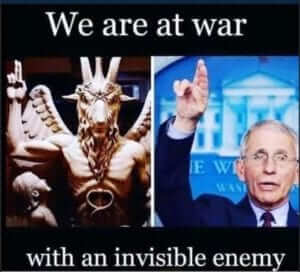 we are at war with an invisible enemy - fauci indicating his boss