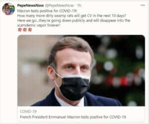 Macron tests covid-19 positive