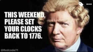 Set your clocks to 1776