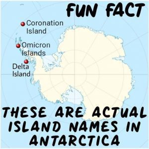 Antarctica islands have funny names