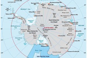 A map of Antarctica