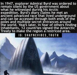 Admiral Byrd silenced about the ancient civilization he witnessed first hand in Antarctica