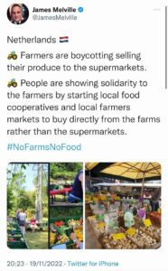 Dutch farmers are boycotting selling their produce to supermarkets people buy 