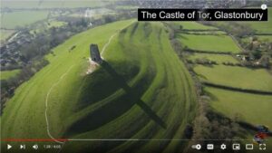 The castle of Tor, Glastonbury - one point on a ley line in the UK